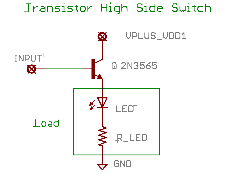 Transistor High Side Switch