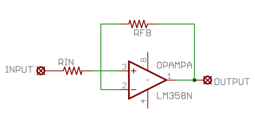 Op Amp Unity Gain Buffer